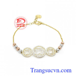 Lắc tay vàng 10k dịu dàng, Lắc tay vàng 10k dịu dàng mang lại sự sang trọng, quý phái và phong cách riêng