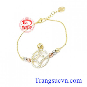 Lắc tay nữ 10k độc đáo chế tác tinh xảo