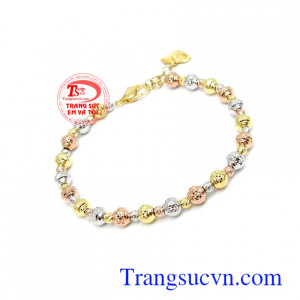 Lắc tay vàng 10k cá tính phái đẹp