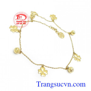 Lắc chân vàng tây 10k yêu kiều phù hợp làm quà tặng cho người yêu thương những dịp ý nghĩa