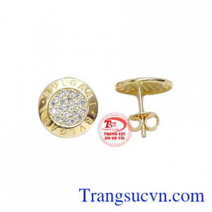Hoa tai vàng tây cá tính món quà tặng ý nghĩa cho người thân