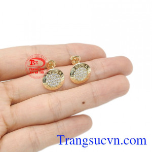 Hoa tai vàng tây cá tính chế tác độc đáo