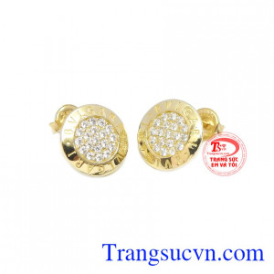 Hoa tai vàng tây cá tính giao hàng toàn quốc
