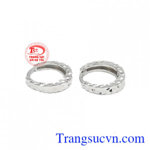 Hoa tai đẹp vàng trắng Hàn Quốc