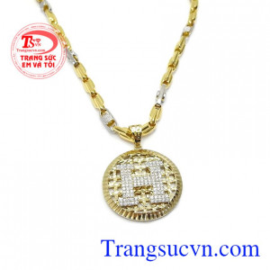 Mặt dây chữ H Hàn Quốc