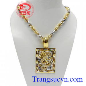 Bộ dây chuyền rồng 3D là sản phẩm được chế tác theo công nghệ mới, sản phẩm đẹp, tinh xảo