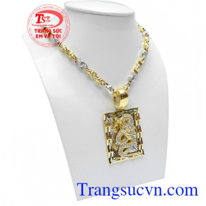 Bộ dây chuyền rồng 3D được phái mạnh ưa thích