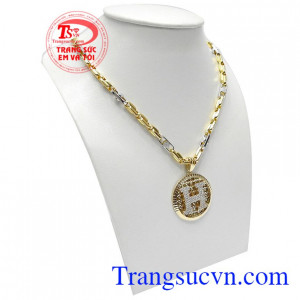 Bộ dây chuyền chữ H Hàn Quốc được thiết kế sang trọng, phong cách thời trang