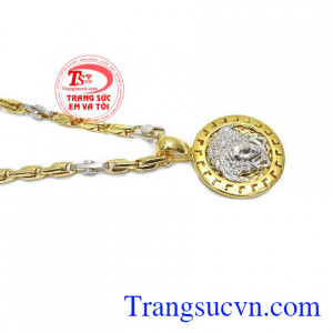 Bộ dây chuyền nam vàng phong cách