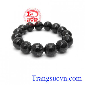 Vòng tay thạch anh tóc đen tài lộc