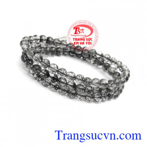 Thạch anh tóc đen giúp giảm lo lắng, căng thẳng, giảm trầm cảm, mệt mỏi, ổn định huyết áp