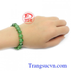 Chuỗi tay phỉ thúy bình an 9 ly sang trọng, bền đẹp