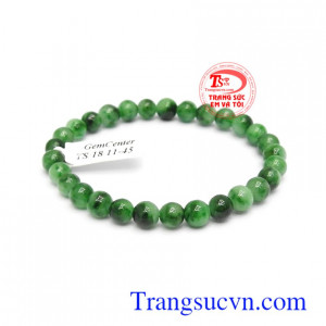 Chuỗi tay phỉ thúy phúc lộc bền đẹp, chất lượng, đeo đẹp, sang trọng