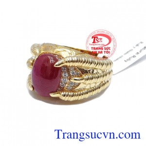 Nhẫn nam Ruby