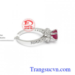 Nhẫn nữ Ruby tài lộc 14k phù hợp nhiều lứa tuổi khác nhau