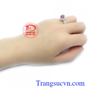 Nhẫn nữ đá quý thiên nhiên bền đẹp, chất lượng, thiết kế tinh xảo