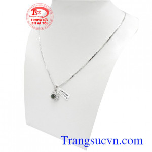 Bộ dây chuyền Sapphire cát lộc