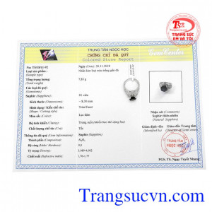 Sản phẩm có giấy kiểm định đá quý