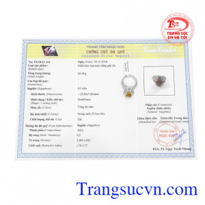 Sản phẩm có giấy kiểm định đá quý