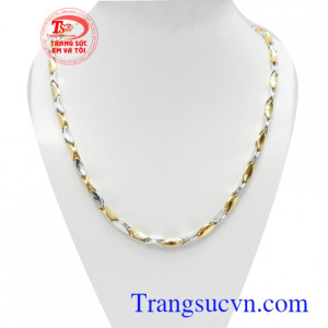 Dây chuyền Italy 10k đẳng cấp nhập khẩu nguyên chiếc, dây chuyền nam vàng tây tinh tế