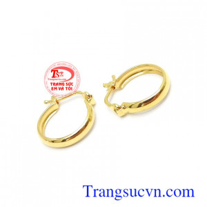 Hoa tai vàng 10k dịu dàng nhỏ xinh