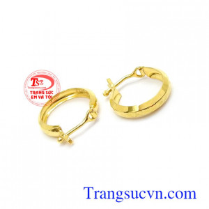 Hoa tai vàng nữ xinh xắn