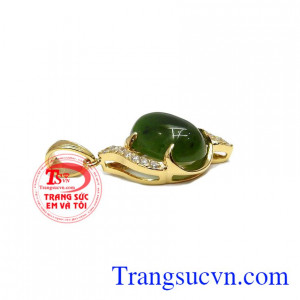 Mặt ngọc cẩm thạch bọc vàng