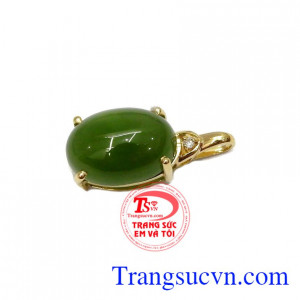 Mặt ngọc cẩm thạch bọc vàng