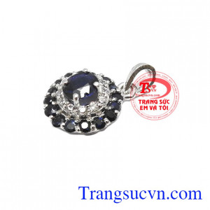 Mặt dây sapphire quý tộc 14k, bảo hành 12 tháng, giao hàng nhanh trên toàn quốc