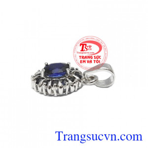 Mặt dây sapphire sang trọng 14k, bảo hành 12 tháng, giao hàng nhanh trên toàn quốc