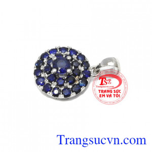 Mặt dây sapphire quý phái 14k, bảo hành 12 tháng, giao hàng nhanh trên toàn quốc