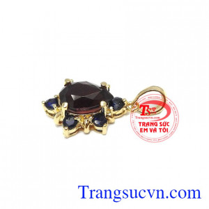 Mặt dây granat đẹp 14k, bảo hành 12 tháng, giao hàng nhanh trên toàn quốc