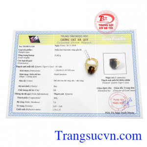 Nhẫn có giấy kiểm định đá quý