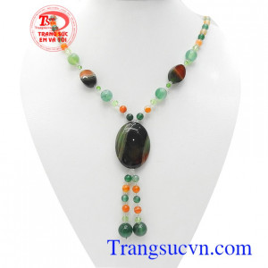 Chuỗi cổ mã não hưng thịnh với mã não thiên nhiên là lá bùa may mắn và hạnh phúc cho con người