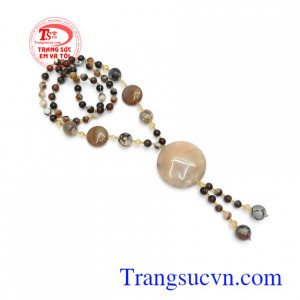 Chuỗi cổ mã não thiên nhiên sang trọng và thời trang