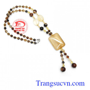 Chuỗi cổ mã não thiên nhiên cao cấp thời trang