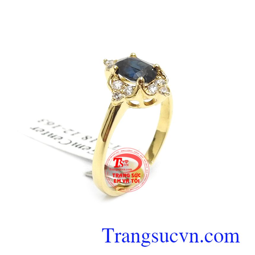Nhẫn nữ vàng Sapphire thời trang