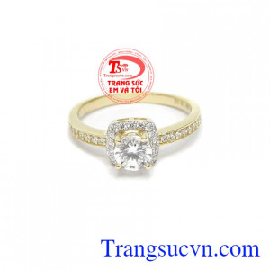 Nhẫn nữ vàng tây dành cho phái đẹp, đeo hợp thời trang và quý phái