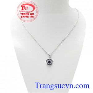 Bộ dây chuyền sapphire đẹp