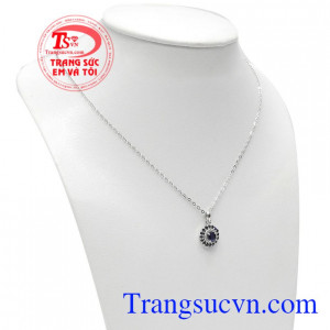 Bộ dây chuyền sapphire đẹp