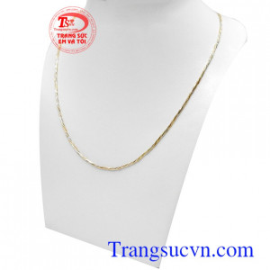 Dây chuyền Italy 10k quý phái bện 4 bền đẹp, chất lượng, kiểu dáng thời trang