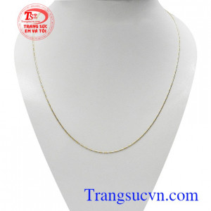 Dây vàng nữ Italy dịu dàng vàng 18k bền đẹp, chất lượng, kiểu dáng thời trang, xinh xắn