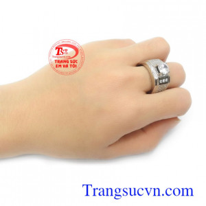 Nhẫn nam vàng tây bền đẹp, chất lượng, bảo hành 12 tháng.
