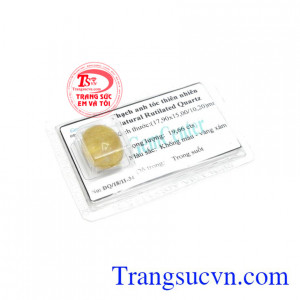 Thạch anh tóc phủ hợp làm mặt nhẫn, mặt dây chuyền, lắc tay..