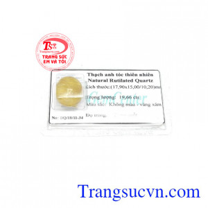 Thạch anh tóc vàng là biểu tượng của sự thịnh vượng, thăng tiến, may mắn trong tình duyên