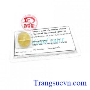 Thạch anh tóc ép vỉ may mắn phù hợp với người kim, thủy