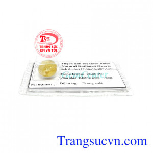 Thạch anh tóc ép vỉ thịnh vượng