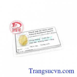 Thạch anh tóc vàng phù hợp với người mệnh kim, thủy