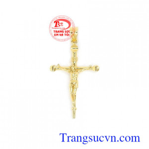 Mặt dây chuyền thánh giá 14k chế tác độc đáo, tinh xảo và sắc nét