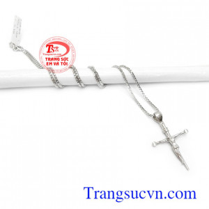 Bộ dây chuyền vàng trắng thời trang sang trọng